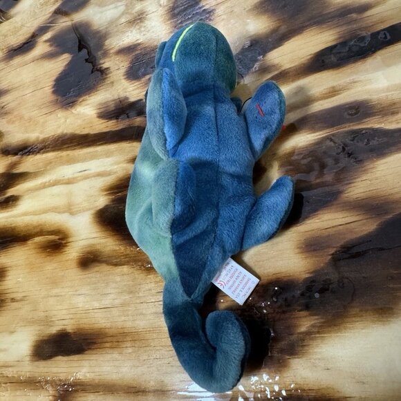 Rare Original Beanie Baby Rainbow 1997 Retired W TRUE Errors Iggy Fabric PVC VTG - Picture 8 of 13